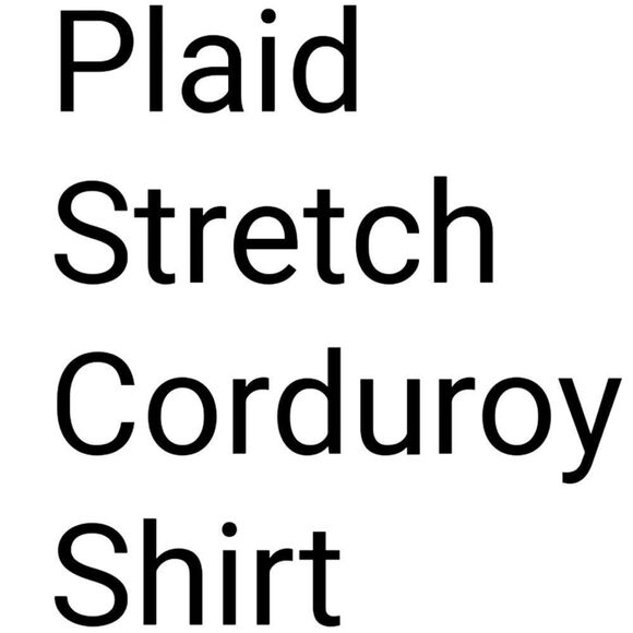 Express Plaid Stretch Corduroy Shirt, size S - Picture 2 of 4